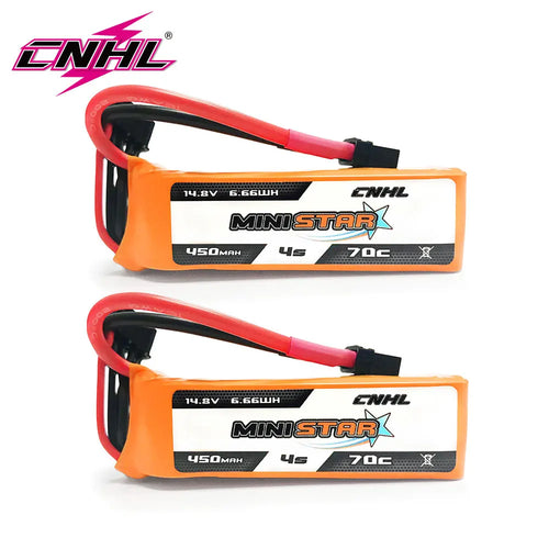 CNHL LiPo Battery 4S 14.8V 450mAh 70C MiniStar XT30U Pack