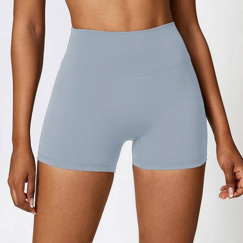 PKWYKLRECN Women's High Waist Yoga Shorts Quick Dry Breathable
