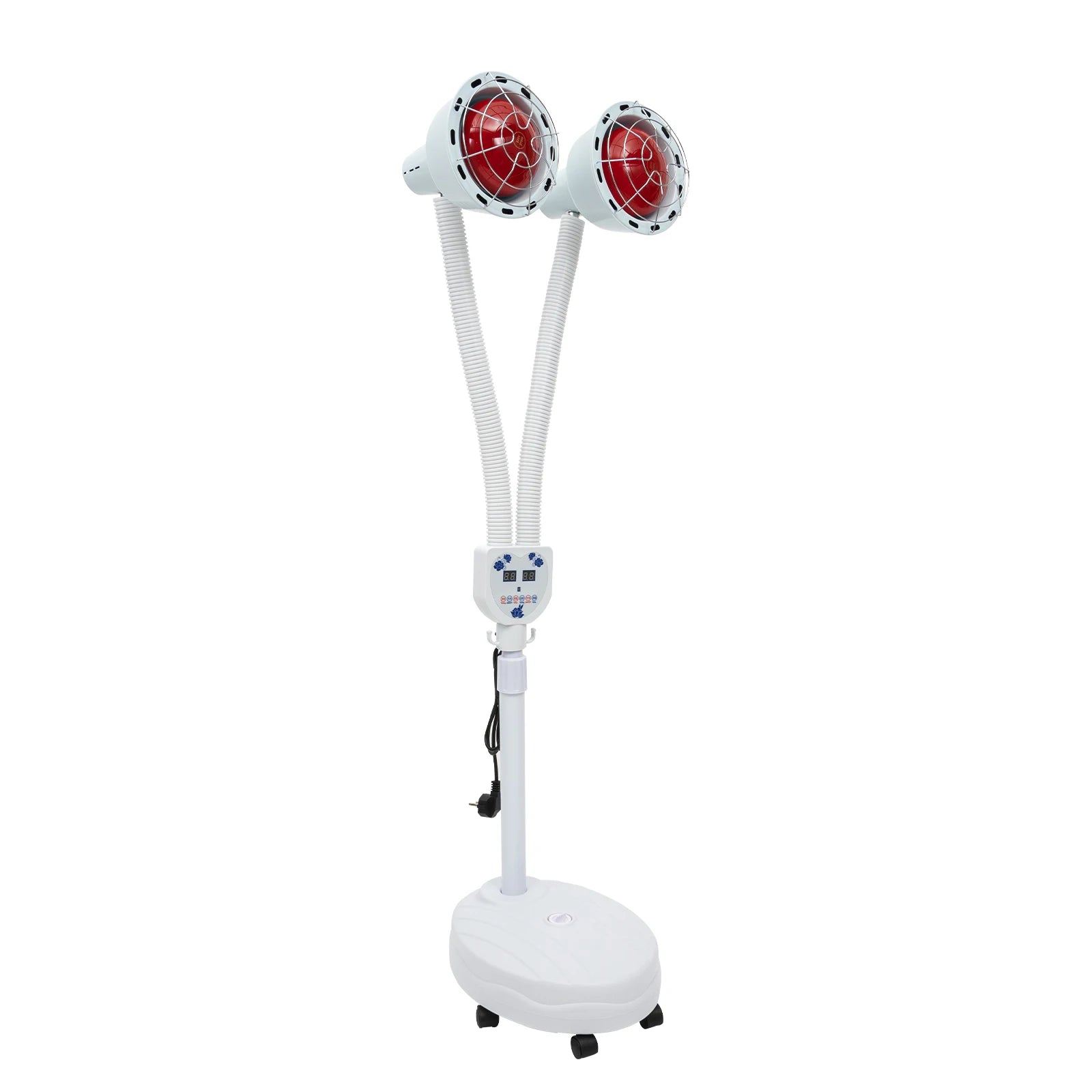 275W Two-Headed Infrared Heat Lamp With Adjustable Timer Rotatable