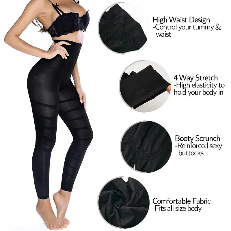 Miss Moly Women's High Waist Leggings Tummy Control Shaper
