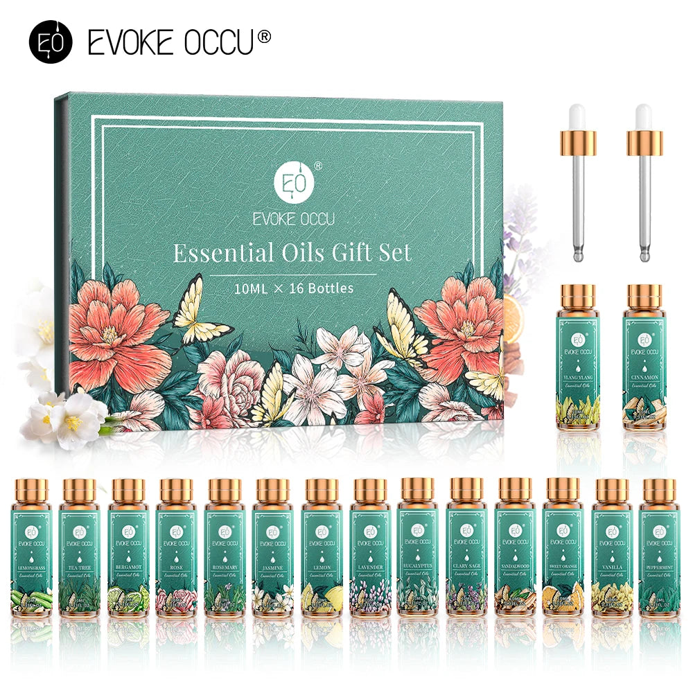 EVOKE OCCU Pure Essential Oils Set Fragrance Collection For Diffuser