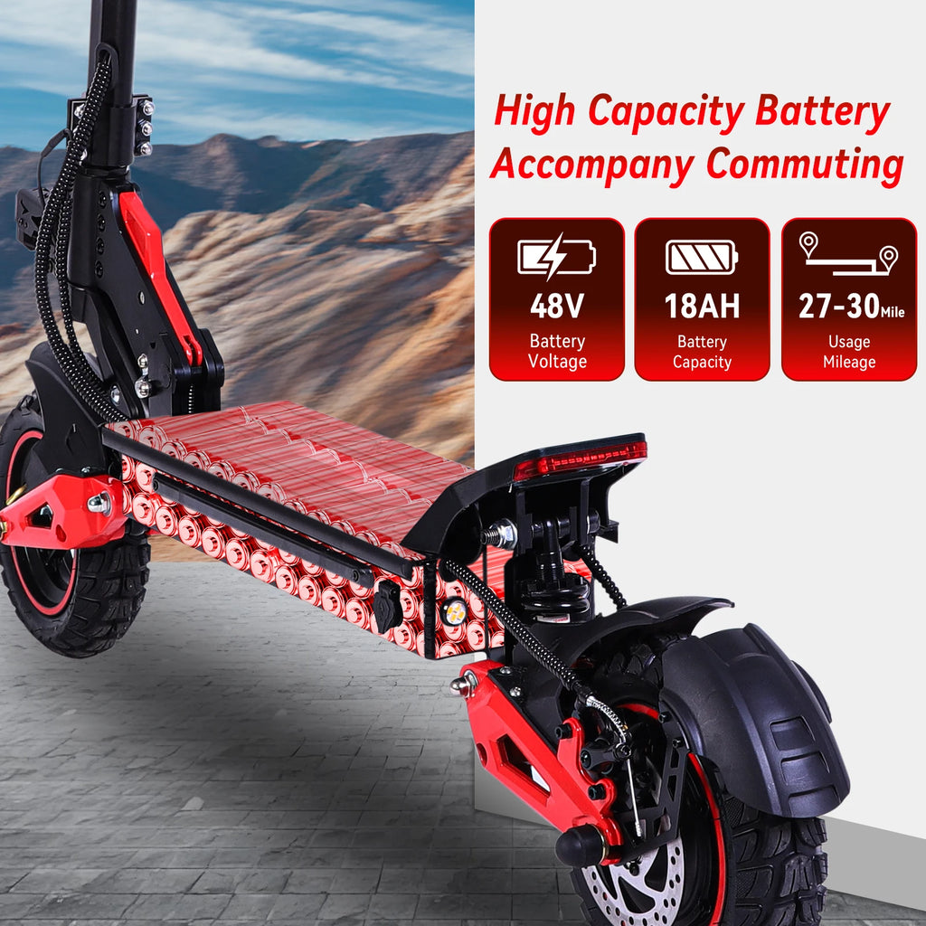 Obarter J15 Electric Scooter 1600W 48V 18Ah, 31mph