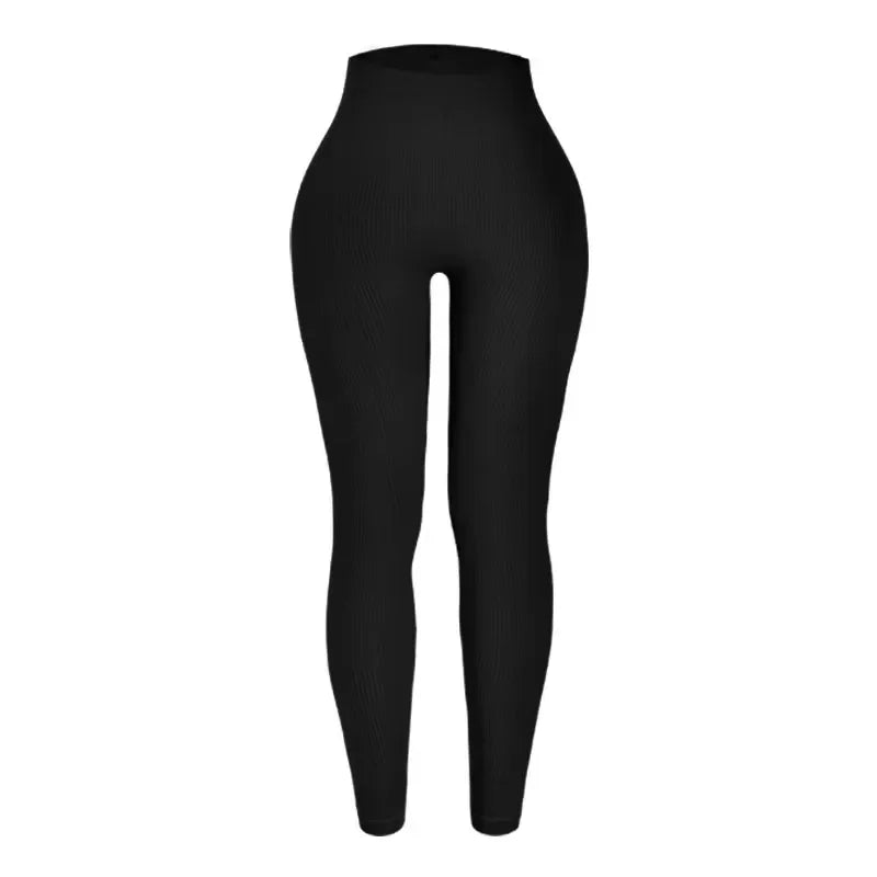 Seamless Knitted Yoga Pants For Women High Waisted Nylon Leggings