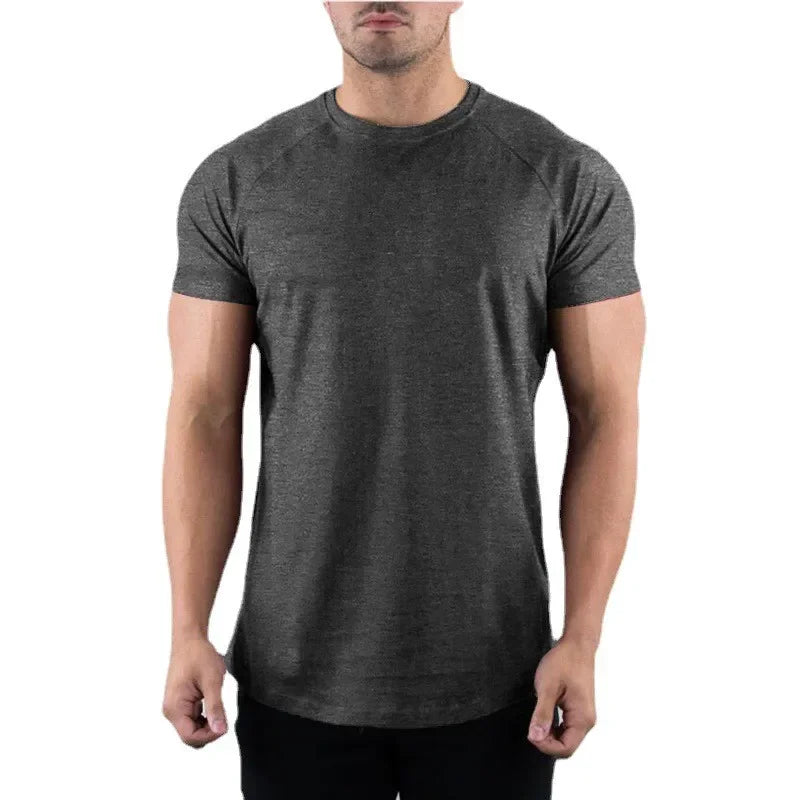 Mens Fitness Tee Short Sleeve Gym Shirt