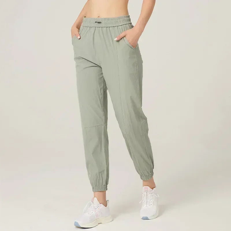 Macroupta Women's Quick Dry Drawstring Joggers With Side Pockets