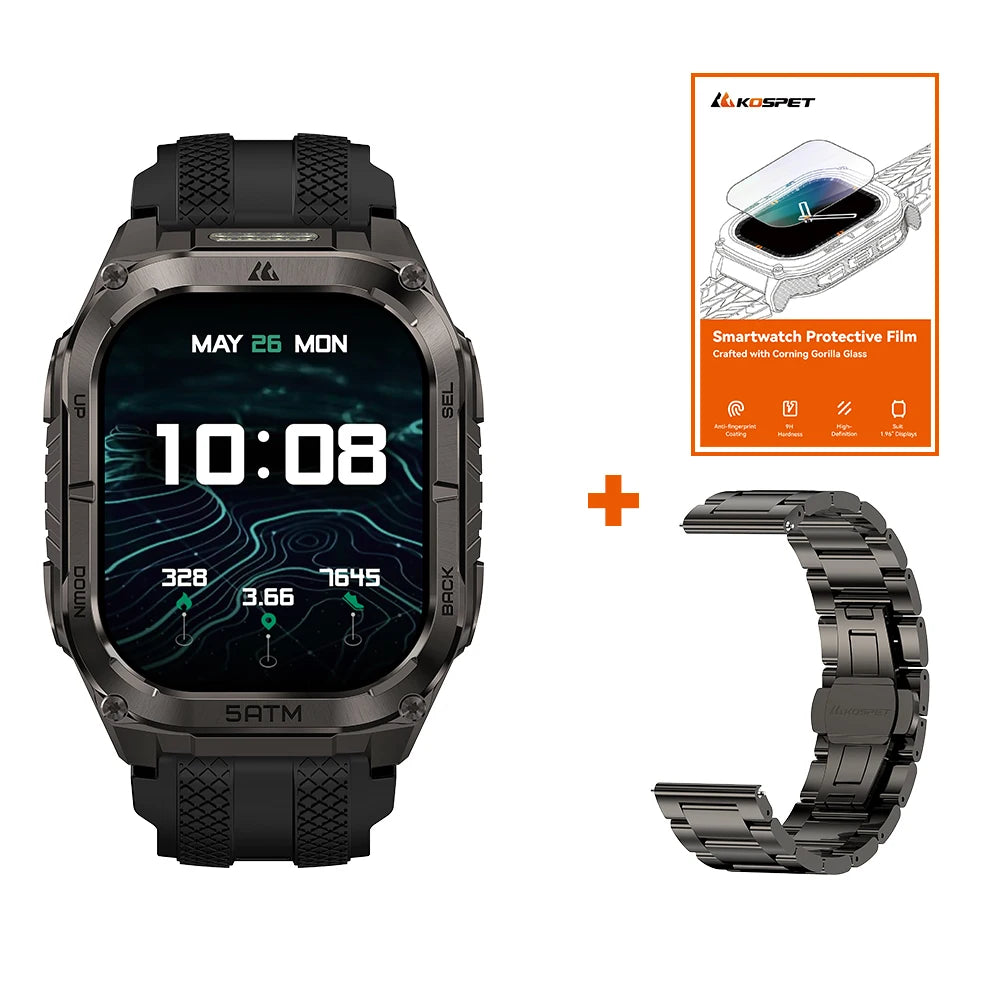 KOSPET Tank M4C Rugged Smartwatch With GPS Military Grade