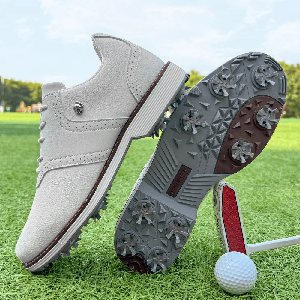 Lenox Spikes Golf Shoes for Men Walking Footwear