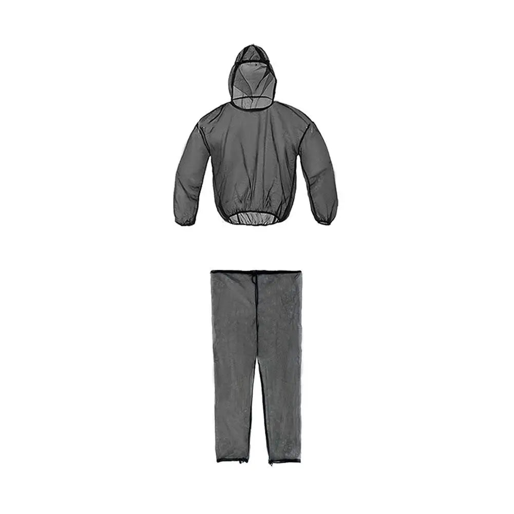 Unisex Outdoor Mosquito Repellent Suit Lightweight Mesh Hooded Suits Anti-Mosquito Bite Clothes for Fishing Camping Hiking