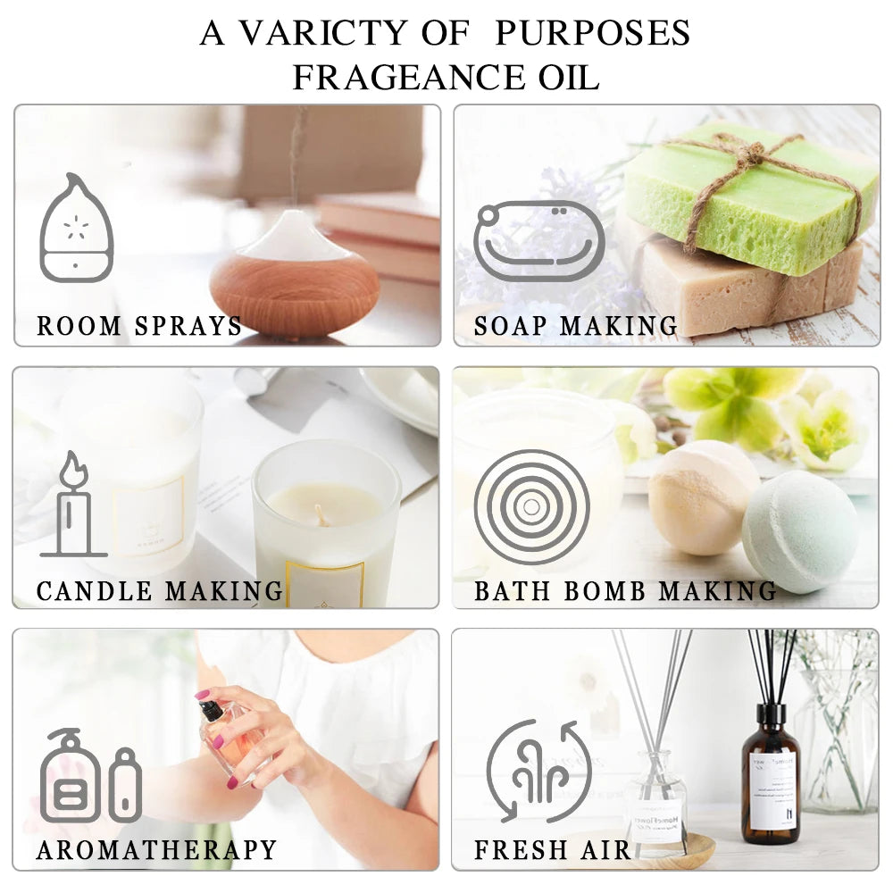 MAYJAM Pure Essential Oil For Humidifier Diffuser Vanilla Bergamot