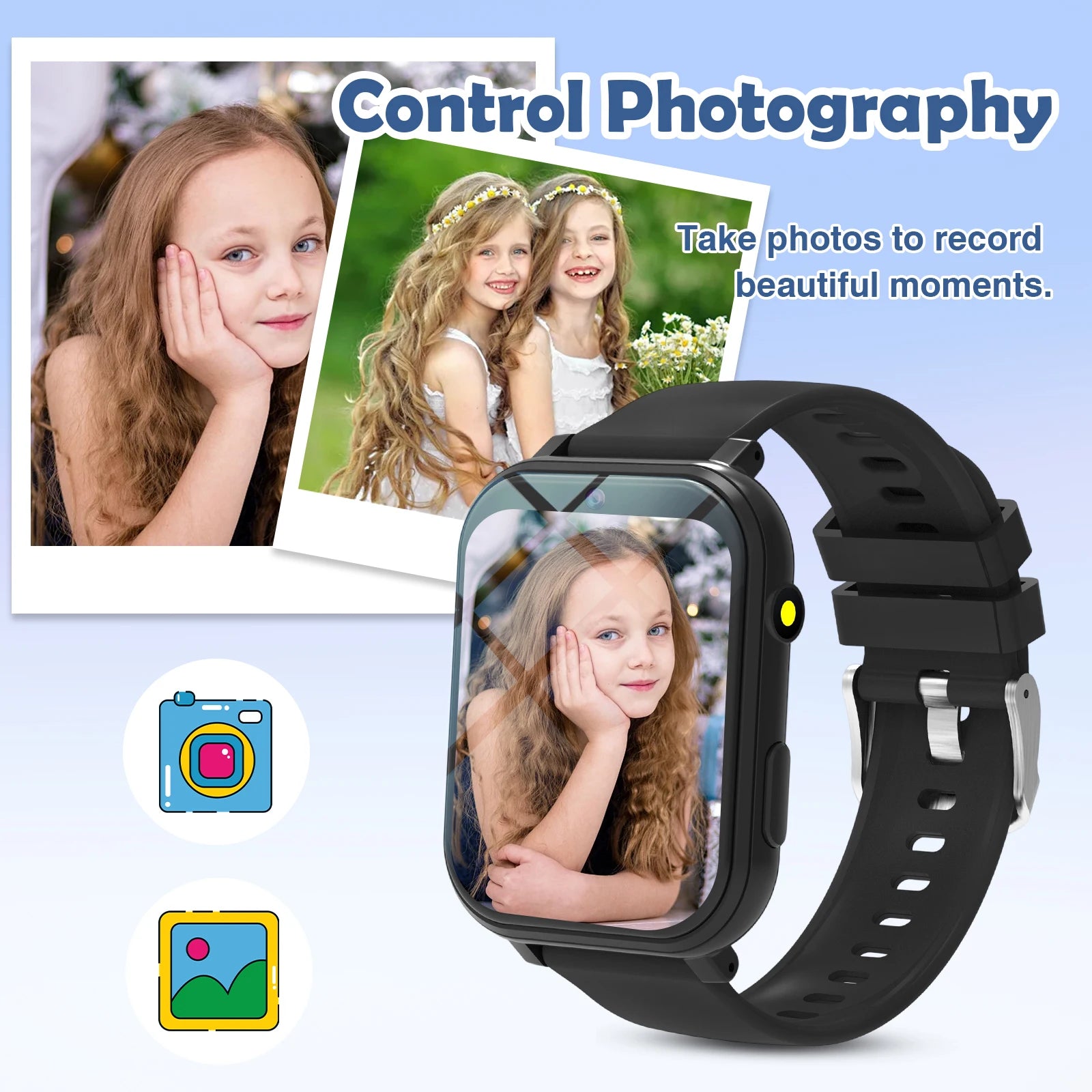 Odelettevcy Kids Smartwatch with Sleep Tracker and Camera