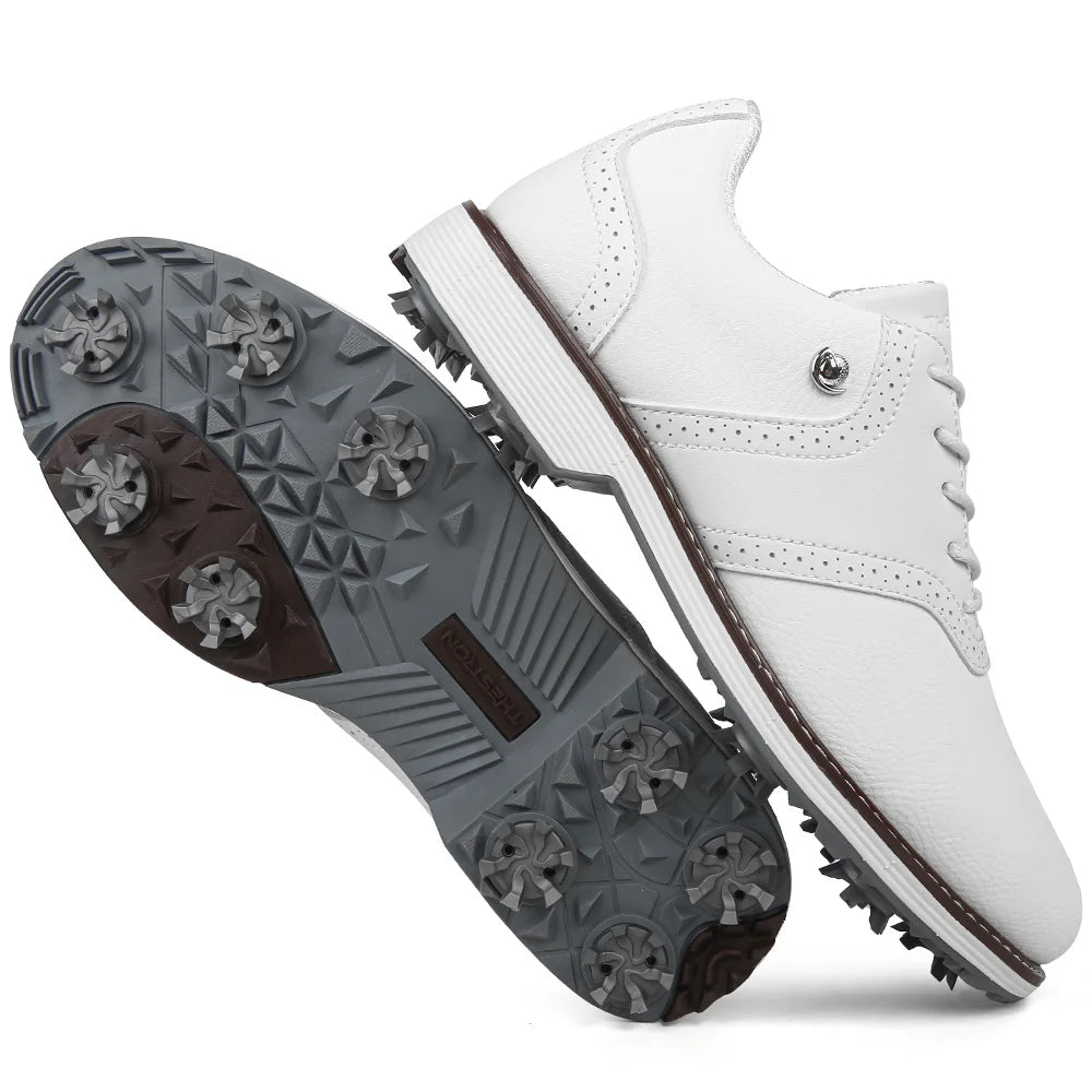 Lenox Spikes Golf Shoes for Men Walking Footwear