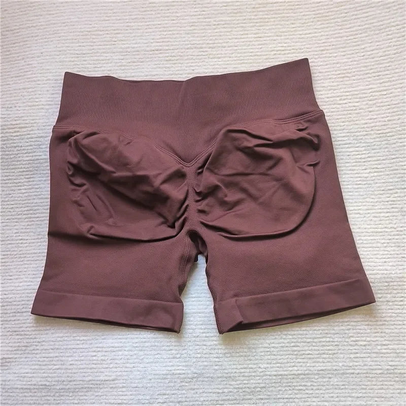 LEDP Seamless Gym Running Shorts For Women Biker Yoga Athleisure