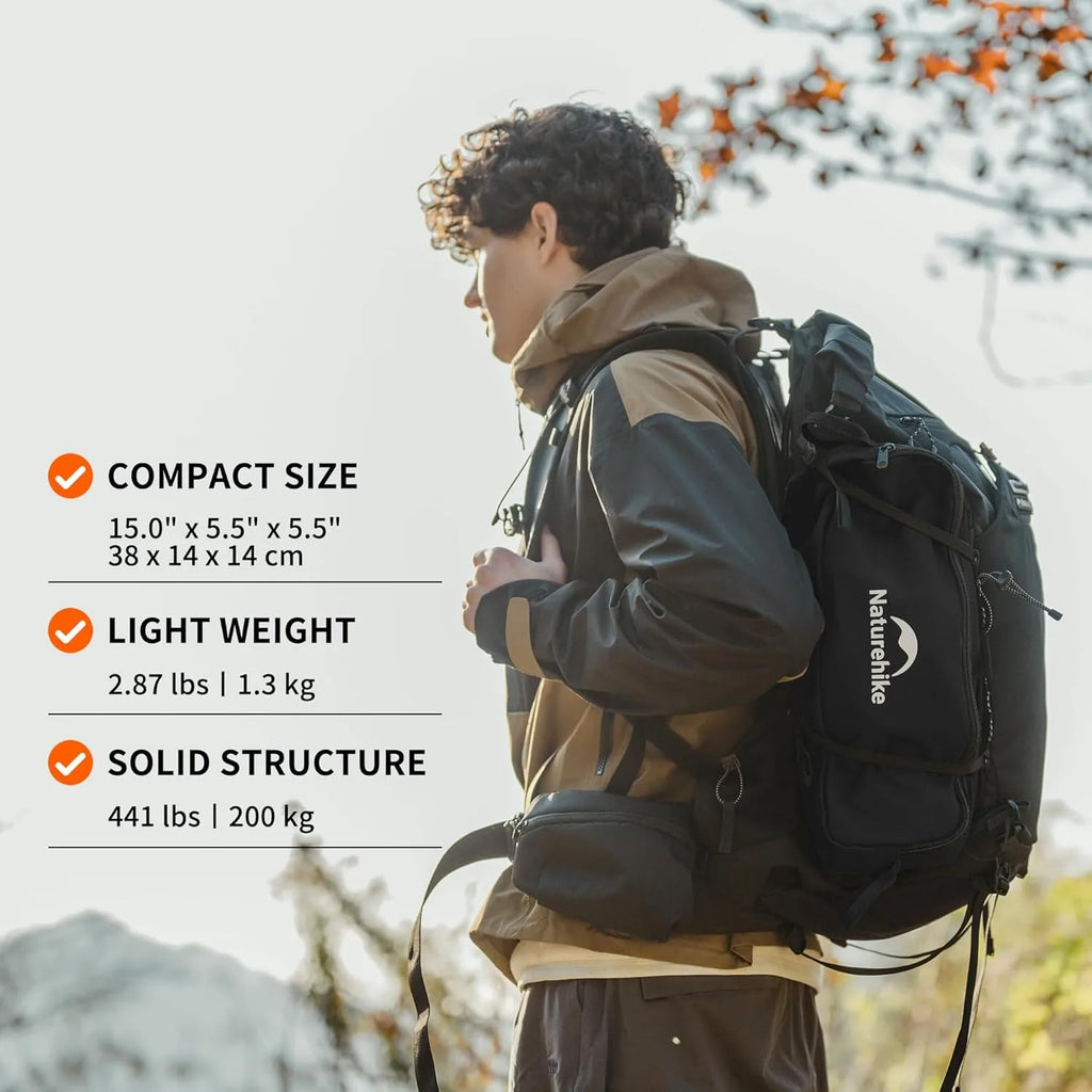 Naturehike Ultralight Folding Camping Chair Aluminum Alloy Fishing Chair 200kg Load Portable Compact Backpacking Hiking Chair