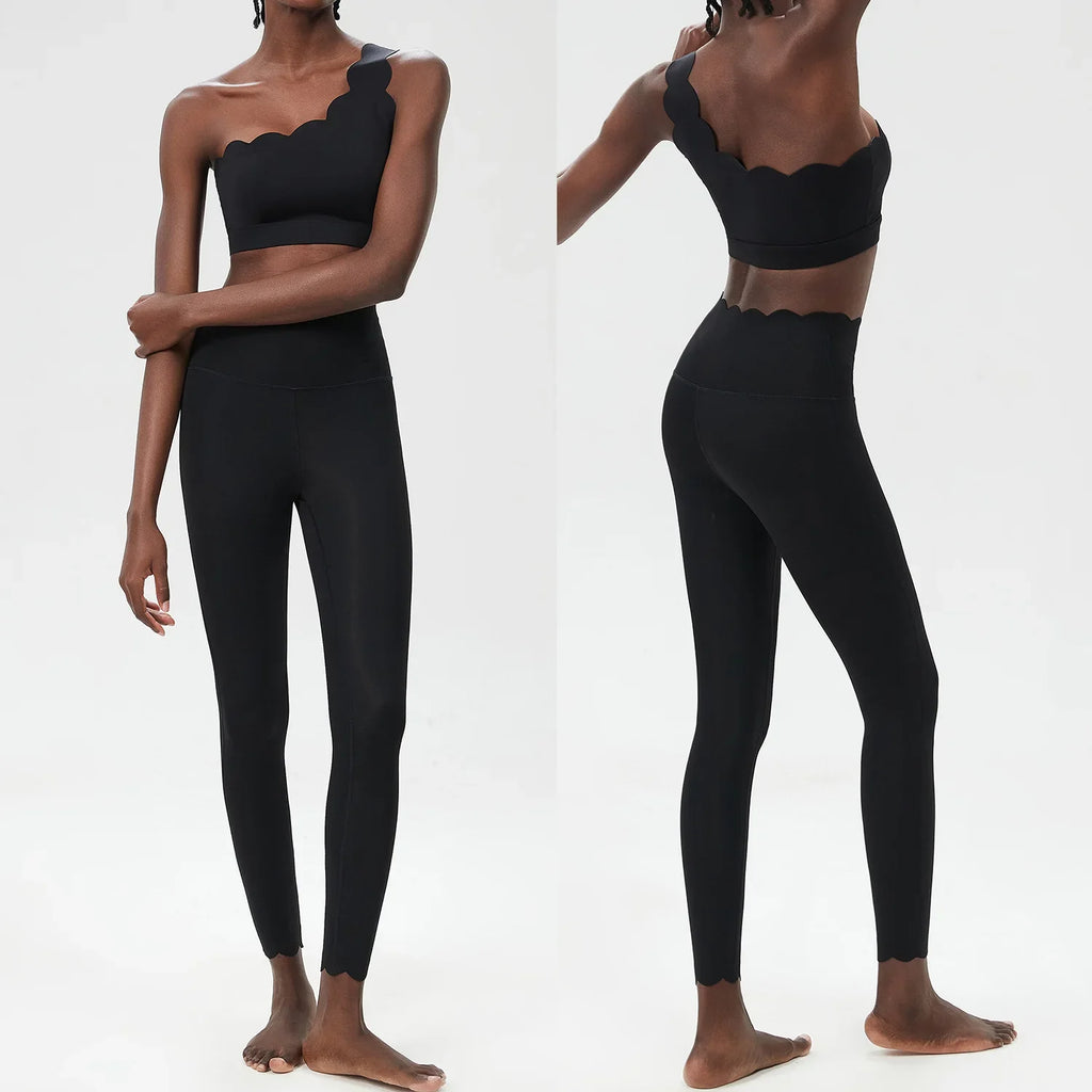 Two Piece Women's Fitness Yoga Set Quick Dry Breathable Sportswear