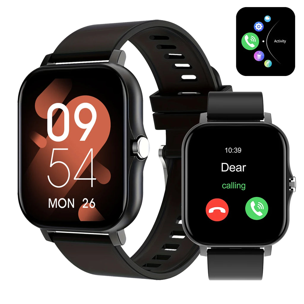 Smartwatch With Call Answer, Call Rejection, Android Iphone Compatible