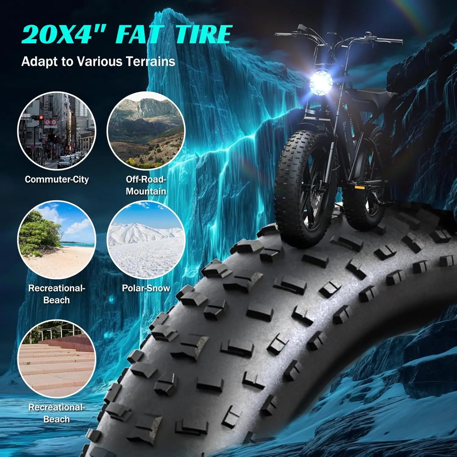 TST R002S 1500W Electric Bike For All Terrains Range Included