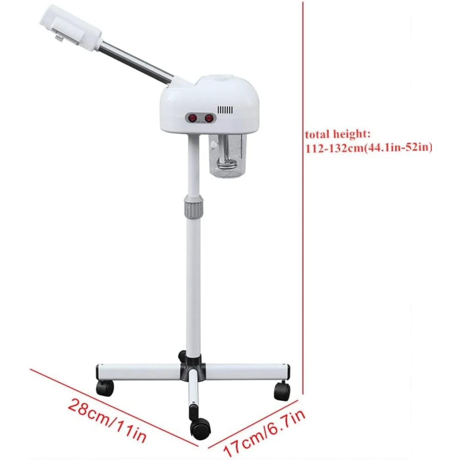 Bymaocar Facial Steamer With 360 Degree Rotating Nozzle Pore Cleansing