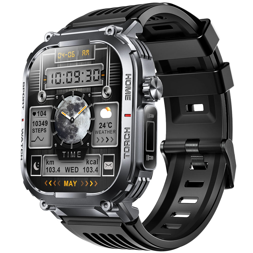 EIGIIS Smart Watch Men 3ATM Waterproof Heart Rate Fitness Tracker