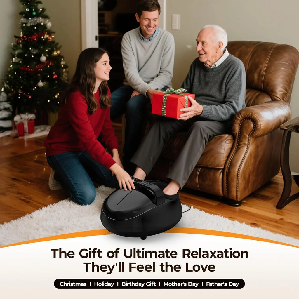 HTM Foot Massager Shiatsu Kneading Machine With Heat And Air