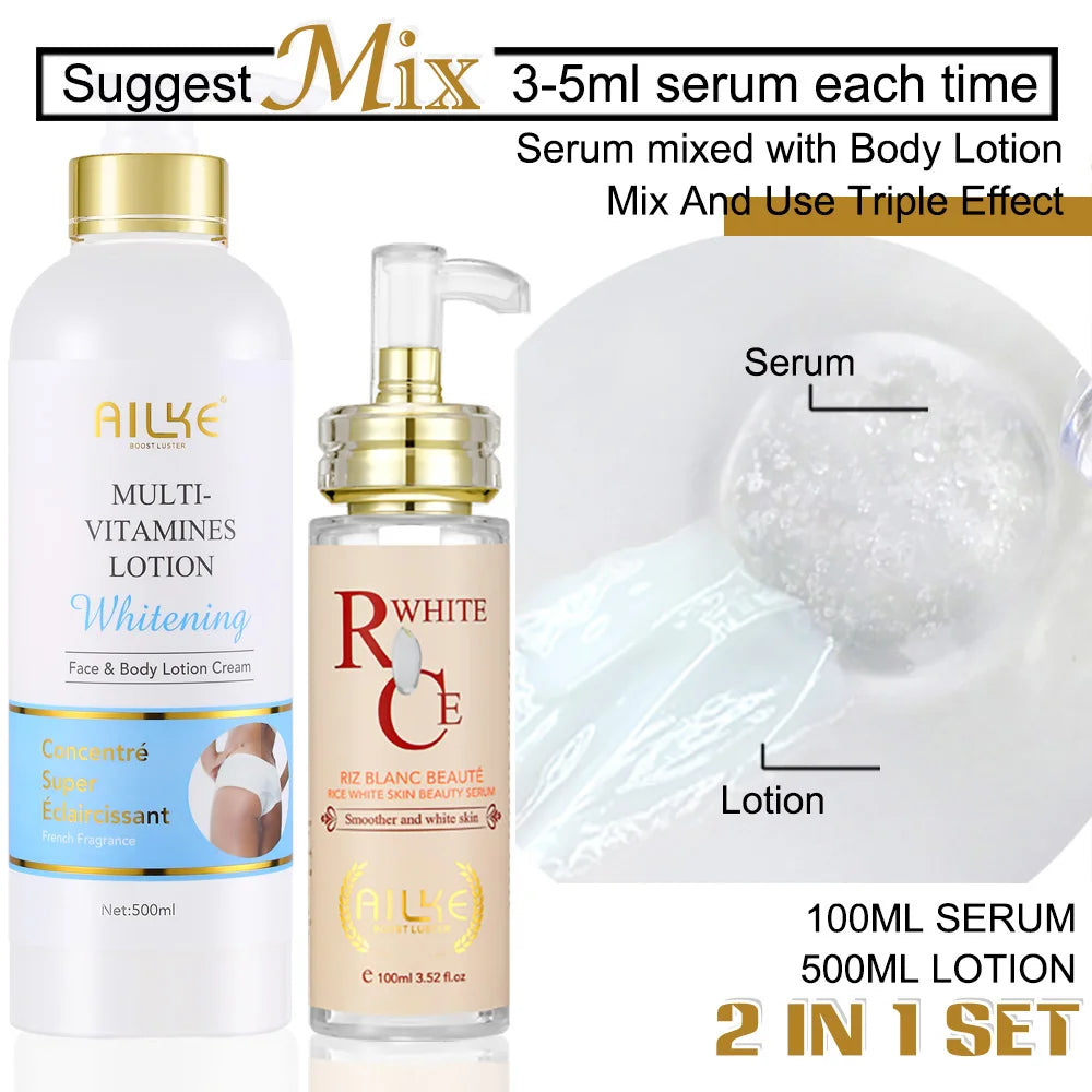 AILKE Multi-Vitamin Body Lotion Whitening And Dark Spot Correction
