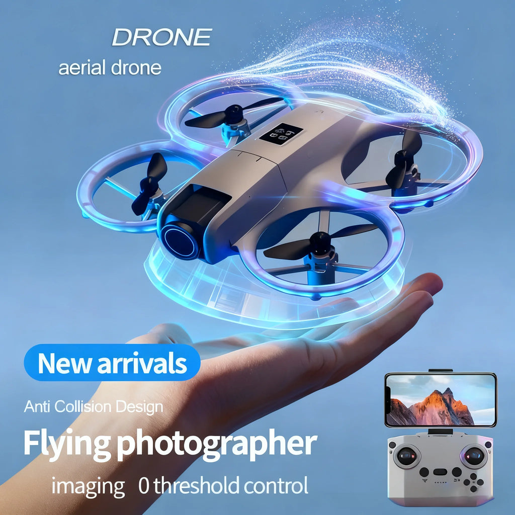 Beginner-Friendly Aerial Drone With Anti-Collision 20-Min Flight 1080P HD