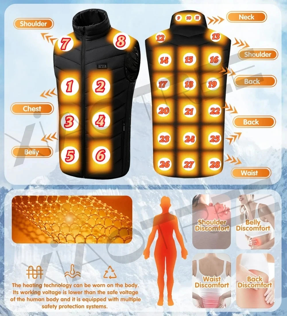 XIAOTREECN Heated Vest Jacket For Men And Women
