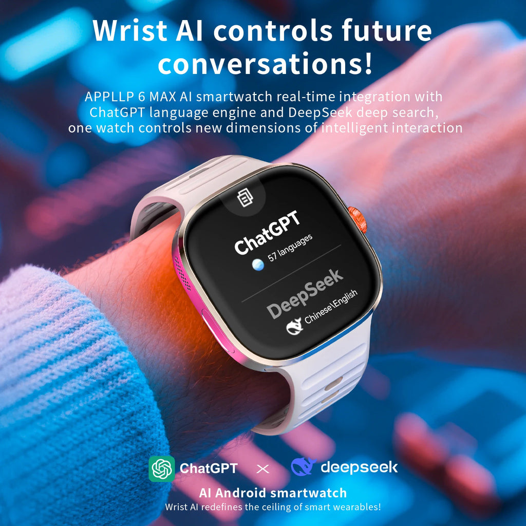 LOKMAT APPLLP 6 MAX Android Smartwatch With AI Translation