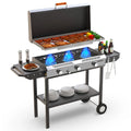 Flat Top Griddle Grill With Auto Ignition Propane 3 Burners