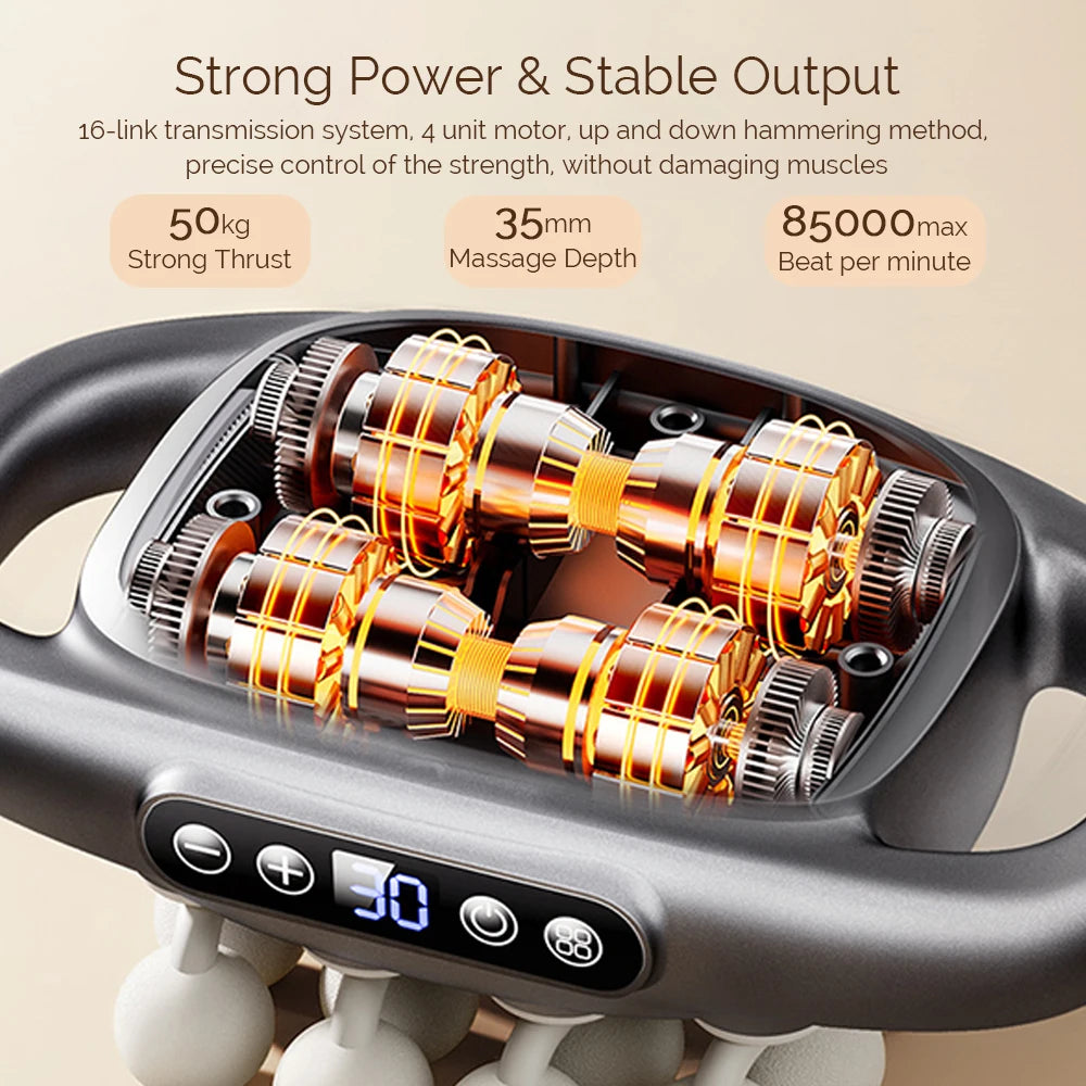Foreverlily Fascia Gun Nine Mode High Frequency Massage