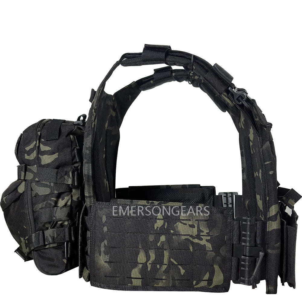 EMERSONGEARSCN Laser Cut Nylon Quick Release Vest With Hydration Backpack