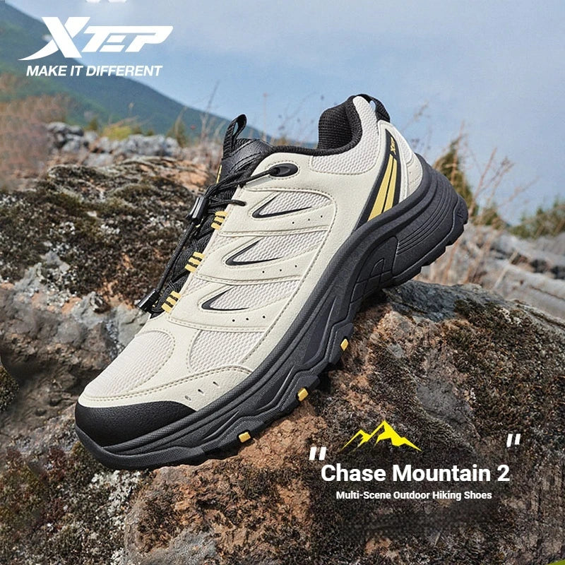 Xtep Chase Mountain 2.0 Men Hiking Shoes Anti Slip Cushioning