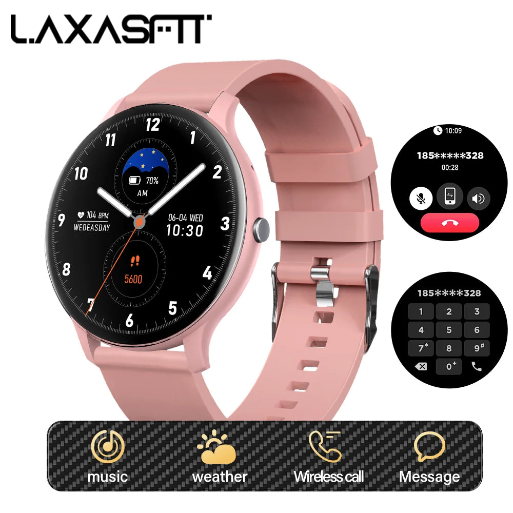 LAXASFIT Smart Watch 1.46 HD Screen Heart Rate Monitor IP68