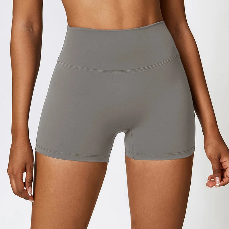 PKWYKLRECN Women's High Waist Yoga Shorts Quick Dry Breathable
