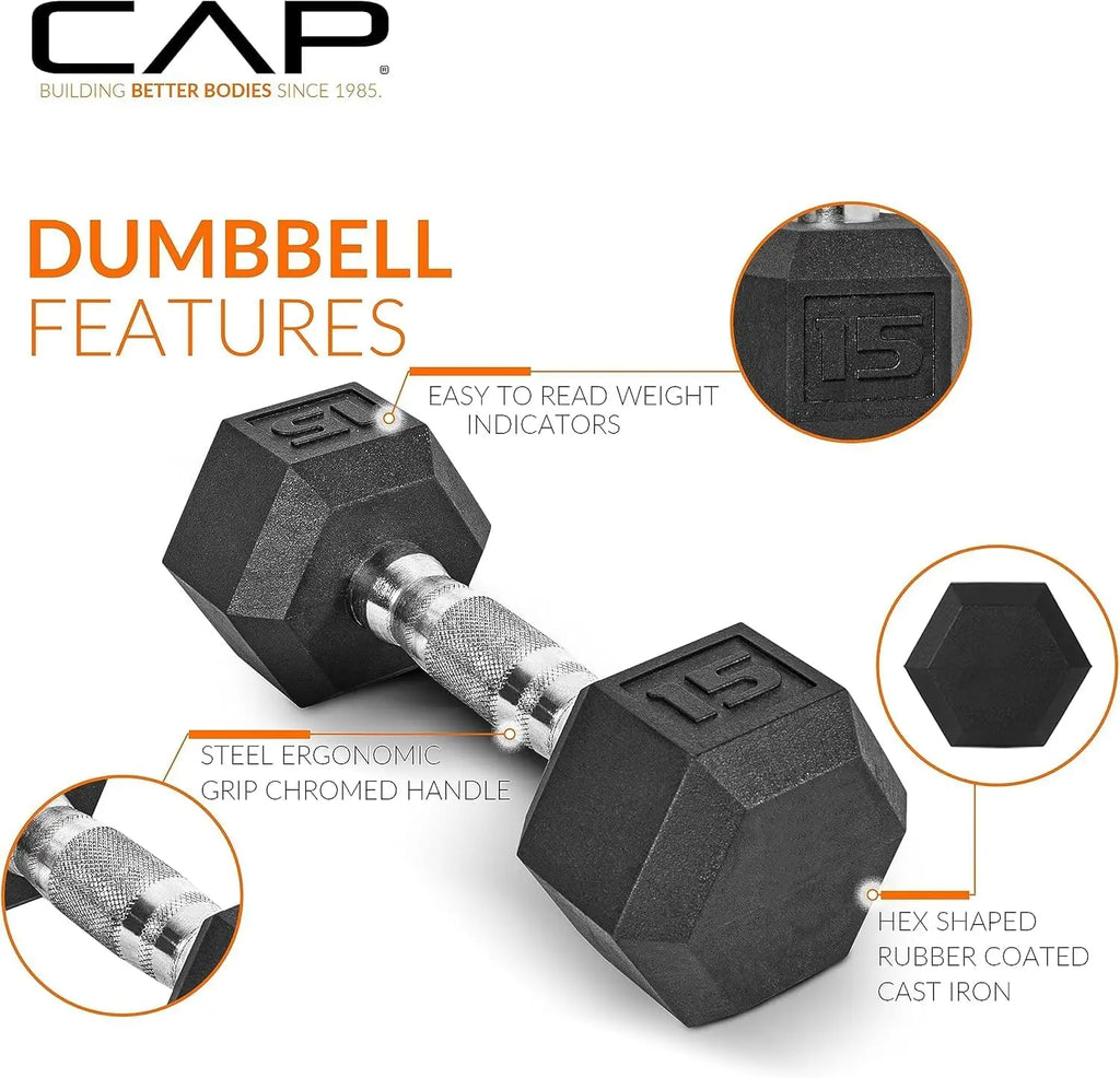 Rubber Hex Dumbbell Set 150 Lb With Storage Rack Home