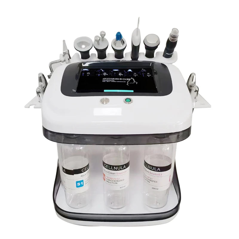 XHUODADA 10 In 1 Aqua Peeling Lift Skin Bubble Moisturizer Oxygen Facial Device For Cleansing And Dermabrasion
