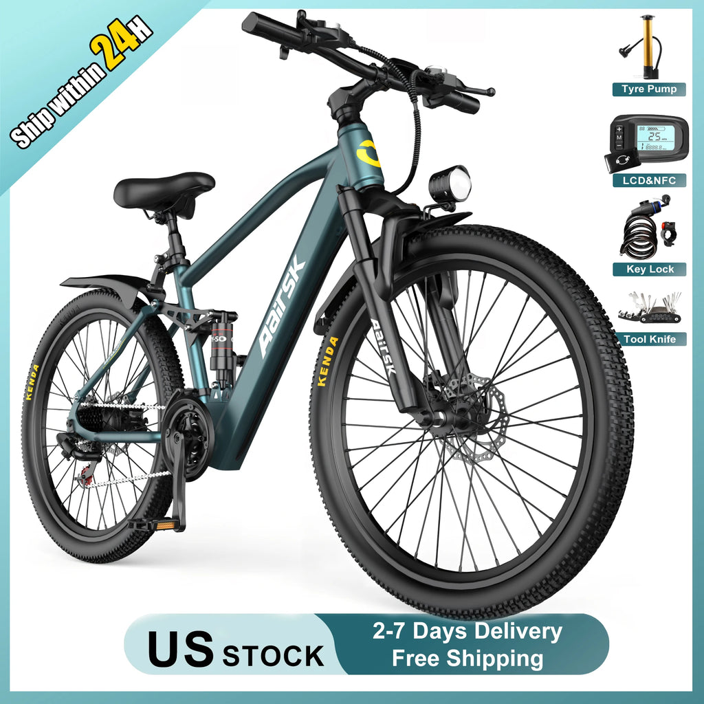 GT900 750W 36V Electric Mountain City Bike With 21 Speed