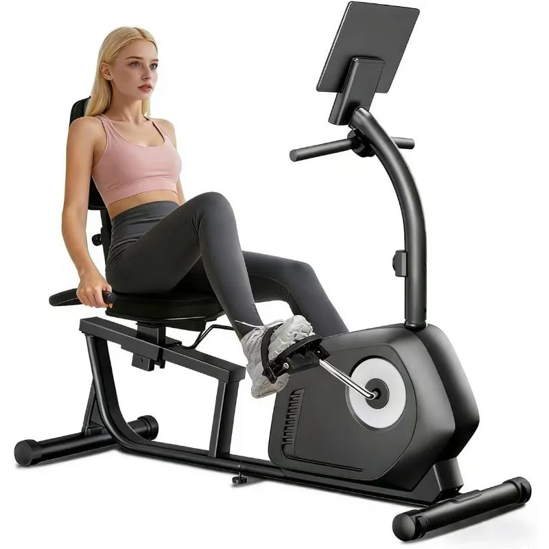 Cursor Fitness Recumbent Exercise Bike With 16 Level Magnetic Resistance