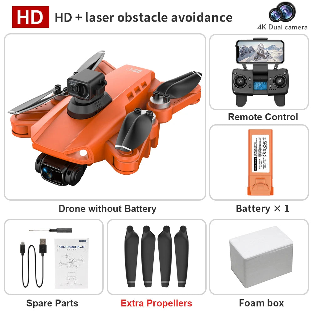 ISHOWTIENDA L900 Pro Se Drone 4K HD GPS Camera 5G WiFi FPV Brushless RC Helicopter