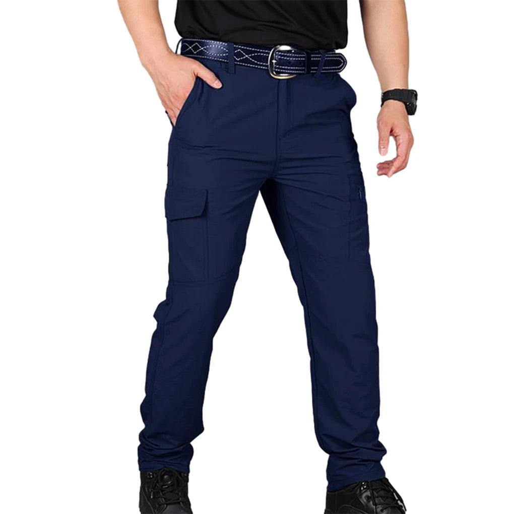 Multi-Pocket Men Cargo Pants Quick-Dry For Hiking And Camping
