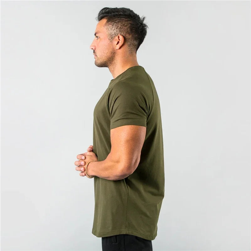 Mens Fitness Tee Short Sleeve Gym Shirt