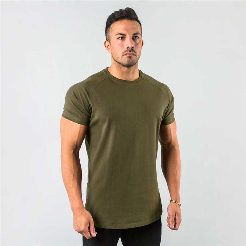 Mens Fitness Tee Short Sleeve Gym Shirt