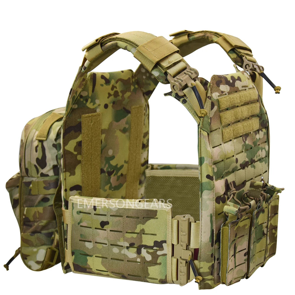 EMERSONGEARSCN Laser Cut Nylon Quick Release Vest With Hydration Backpack