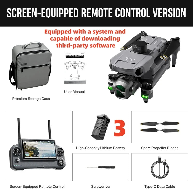 ISHOWTIENDA U8L 4K GPS Drone Ultimate Aerial Photography Stabilization Gimbal
