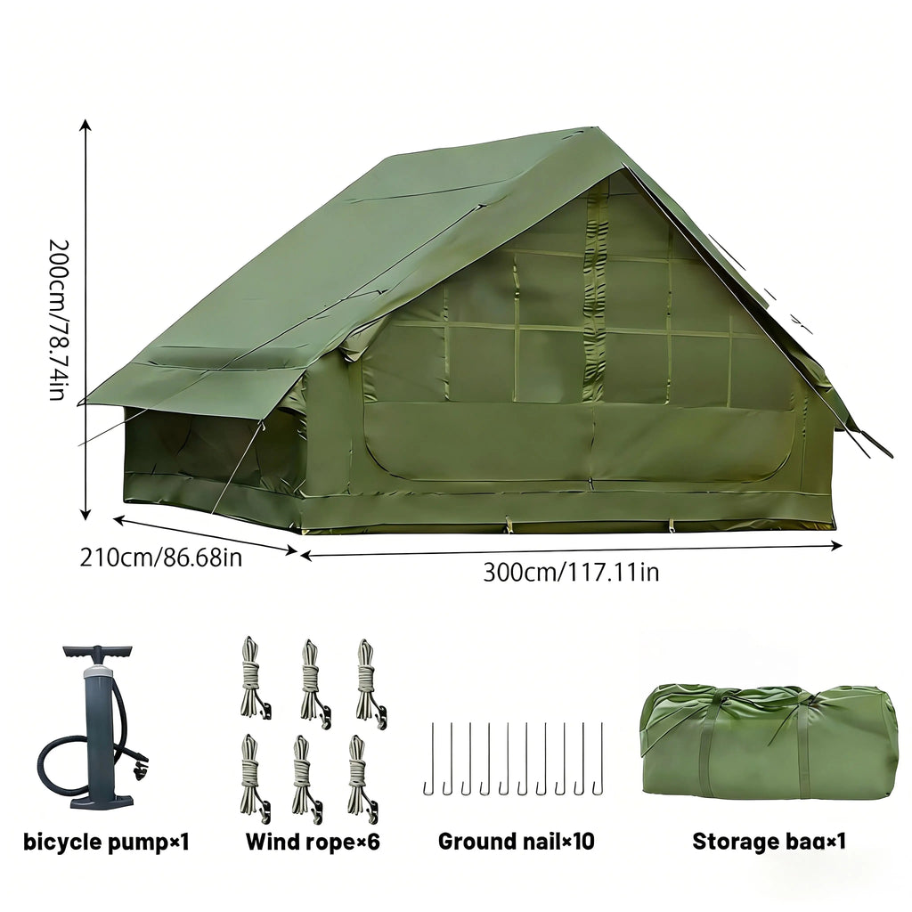 Pakicetus Inflatable Tent With Skylight Quick Setup Family Tent