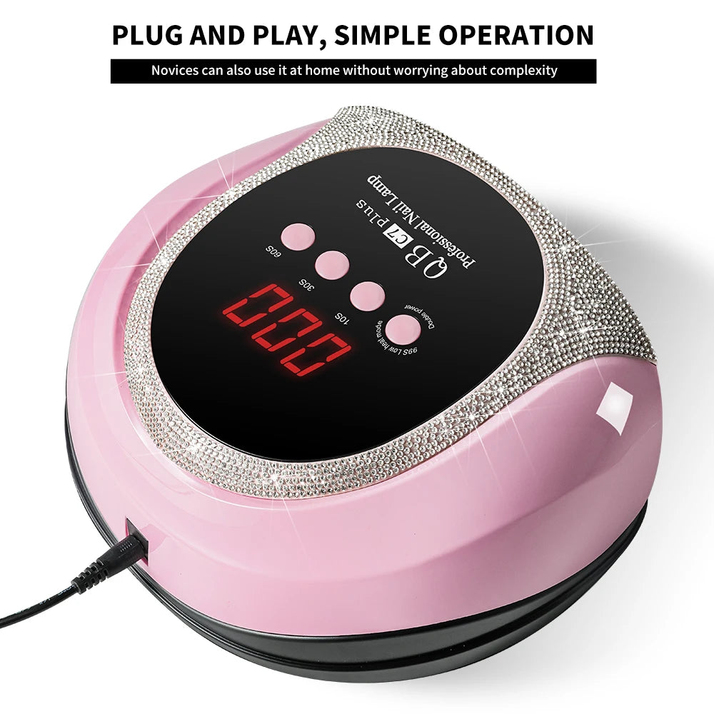 Professional UV LED Nail Lamp With 57 LEDs LCD Display