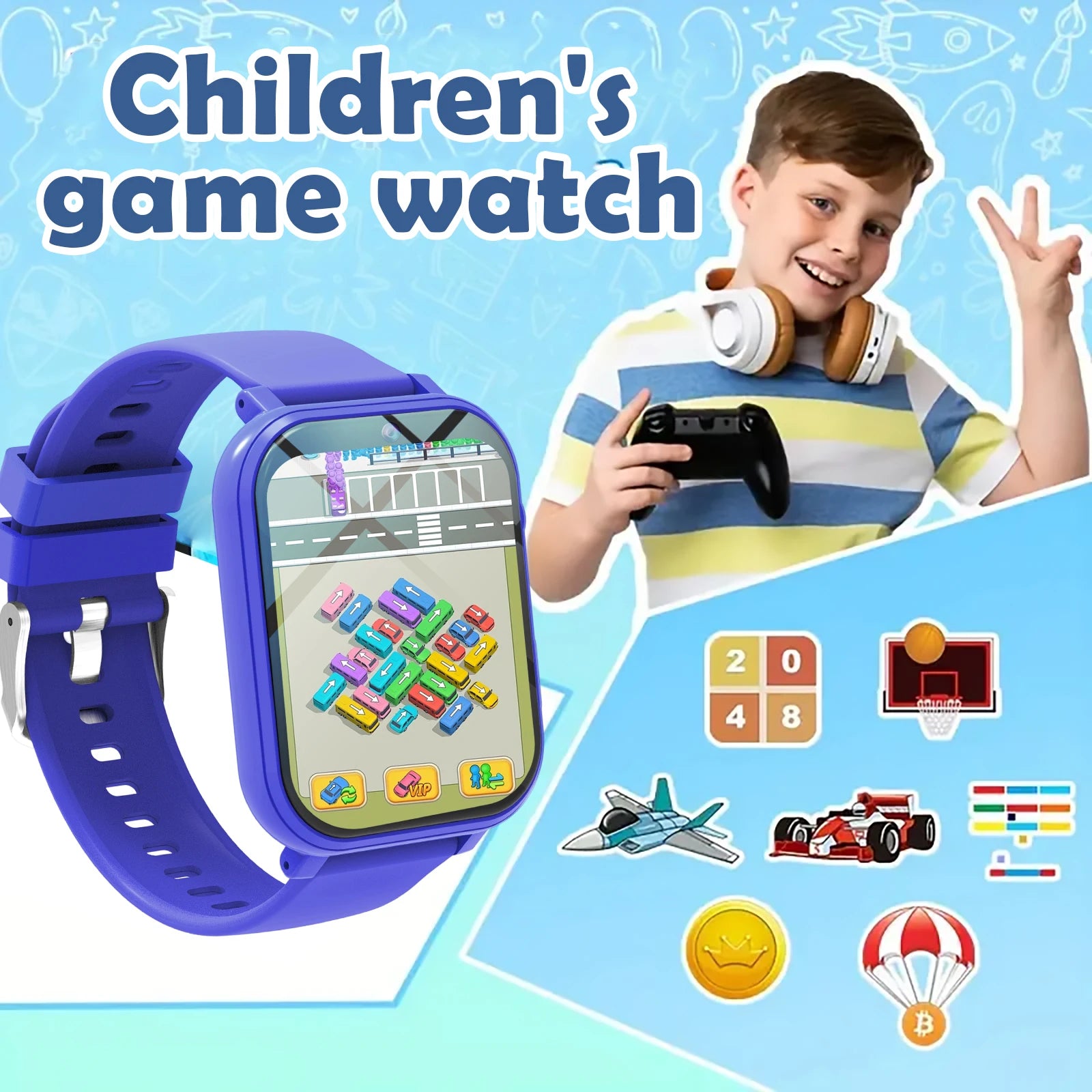 Odelettevcy Kids Smartwatch with Sleep Tracker and Camera