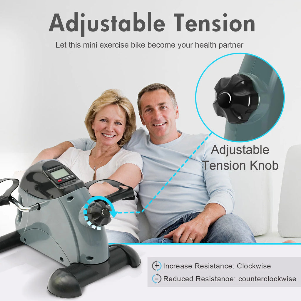 Mini Under Desk Pedal Exerciser Multi-Function LCD Display