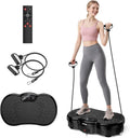 HTMM Fitness Vibration Plate Whole Body Exercise Machine With 120 Speed Levels Calorie Tracking Fat Burning Home Gym