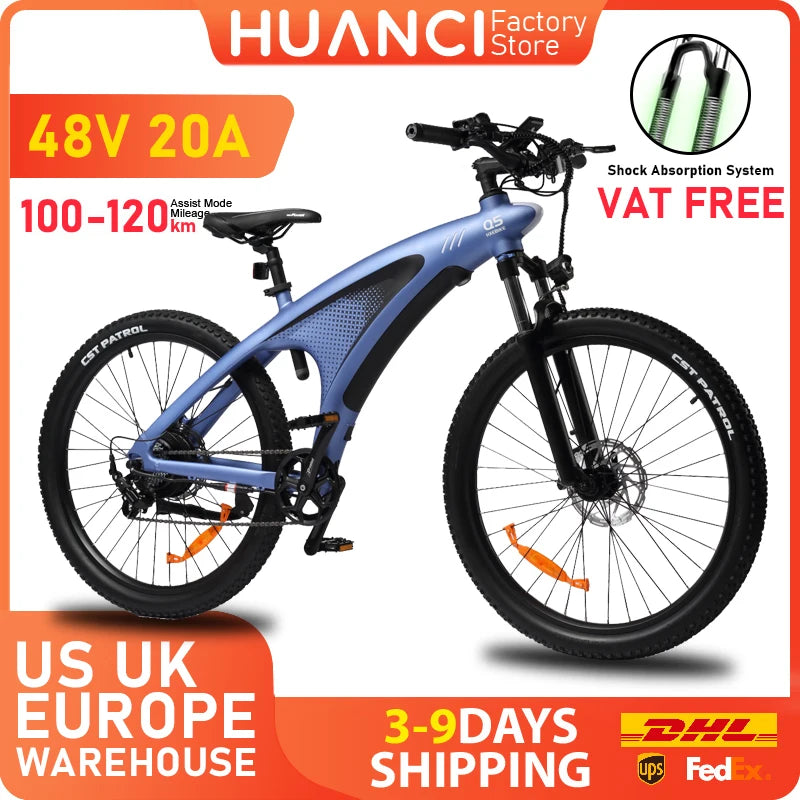 HUANCI Q5 Mountain Electric Bike 48V 20Ah Aluminum Frame