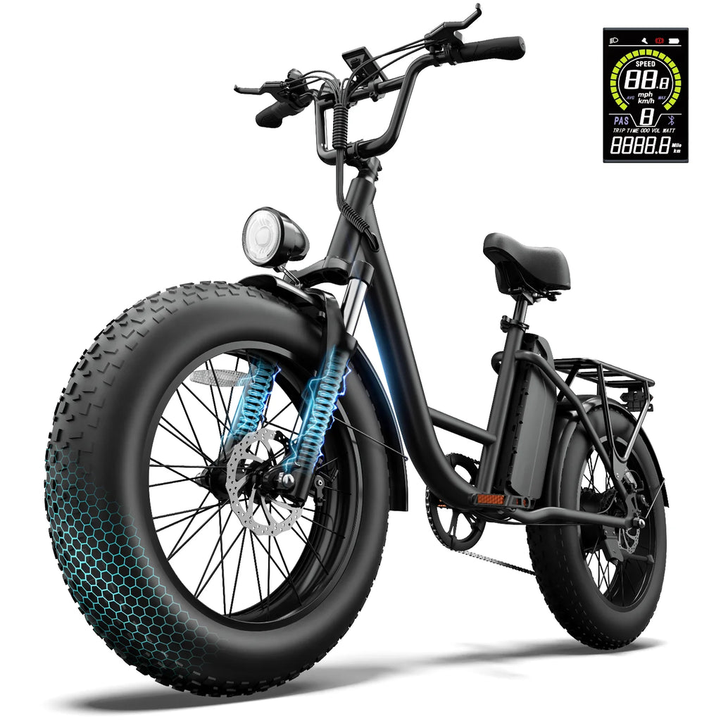URLIFE E20PRO All-Terrain Fat Tire Electric Bike 1500W Motor 48V